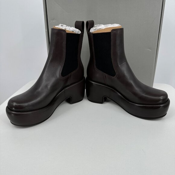 Everlane The Puffa Boot in Dark Brown size 7 Chelsea Ankle 3.25" Chunky Platform - Picture 9 of 11